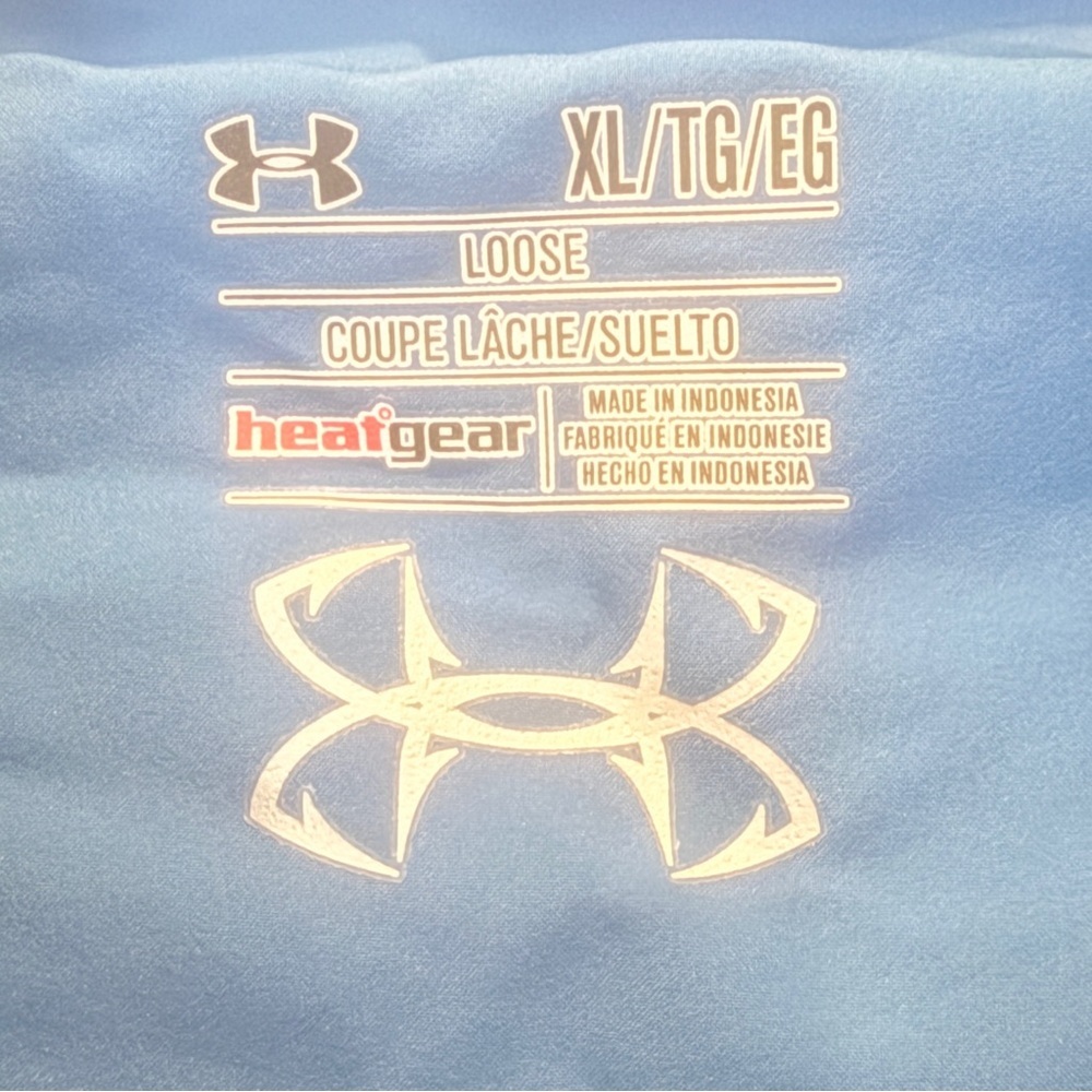 Under Armour Blue Vented Fishing Shirt Sz XL. AN - Picture 2 of 6